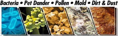 Removes bacteria, pollen, mold, dirt & dust